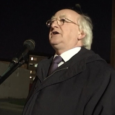 Michael D Higgins in St.Michael’s Estate 2003